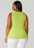 Tie Front Peplum Top