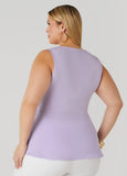 Tie Front Peplum Top