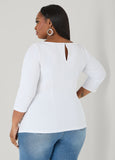 Knotted Boat Neck Top