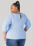 Knotted Boat Neck Top