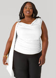 Embellished Draped Tee