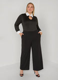 Cutout Poplin Paneled Top