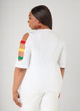 Juneteenth Crystal Cutout Tee