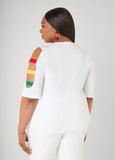 Juneteenth Crystal Cutout Tee
