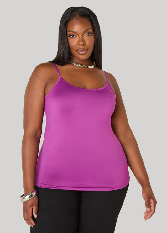 Adjustable Stretch Knit Cami Top