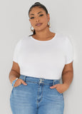 Plus Size Short Sleeve Tee Basic T Shirt Essential Top Jersey Tee