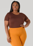 Plus Size Short Sleeve Tee Basic T Shirt Essential Top Jersey Tee