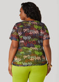 Printed Mesh Tee