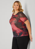 Printed Mesh Tee