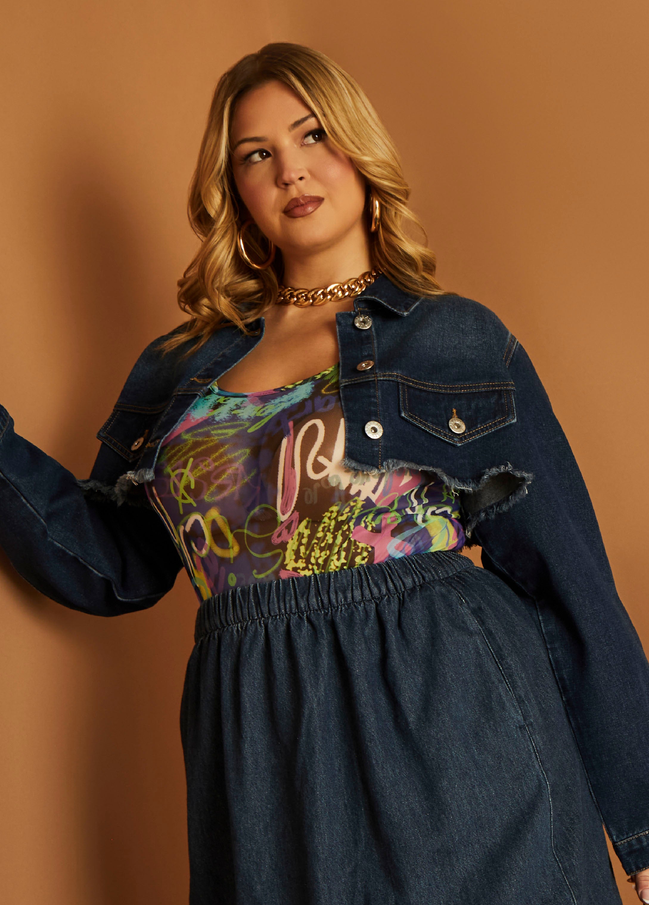 Plus Size short sleeve mesh tee plus size sheer party t shirt