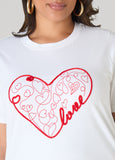Love Embellished Graphic Tee