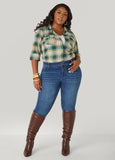 Button Plaid Shirt