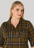 Plaid Cuffed Shirt