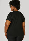 Crystal Stretch Cotton Tee