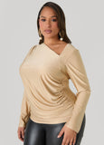 Ruched Asymmetric Top