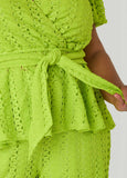 Textured Faux Wrap Top
