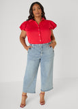 Puff Sleeved Paneled Shirt