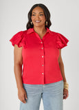 Puff Sleeved Paneled Shirt