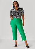Ruched Tropical Print Shirt