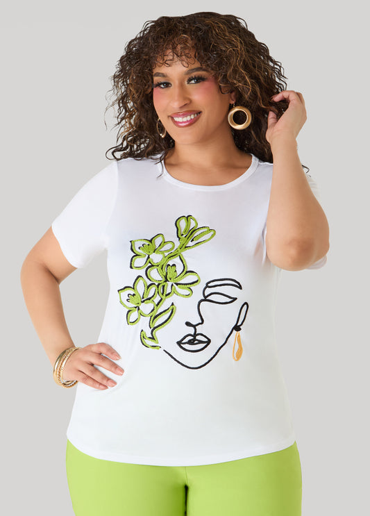 Flower Lady Tee