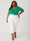 Necklace Faux Wrap Top