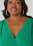 Necklace Faux Wrap Top