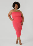 Textured Asymmetric Tube Top