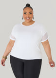 Crochet Paneled T Shirt
