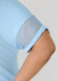 Crochet Paneled T Shirt