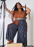 Fringed Oversized T Shirt