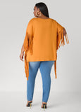 Fringed Oversized T Shirt