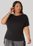 Lace Paneled Open Back Top