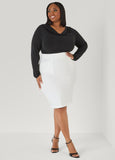 Cowl Neck Ruched Top