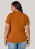 Split Side Stretch Knit Top