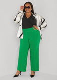 Ruched Faux Wrap Top