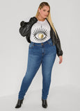 Crystal Evil Eye Graphic Tee