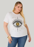 Crystal Evil Eye Graphic Tee