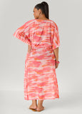 Printed Mesh Kaftan
