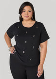 Dollar Sign Embellished Tee