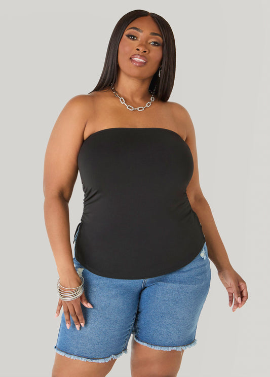 Ruched Tube Top