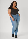Ruched Cap Sleeved Top