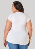 Ruched Cap Sleeved Top