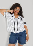 Striped Baseball Jersey