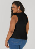 Crystal Ribbed Tank Top