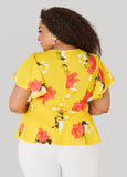Floral Peplum Top