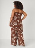 Beach Print Mesh Tube Top