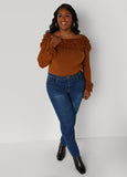Fringed Off The Shoulder Sweater