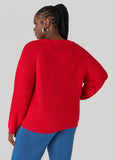 Ribbed Raglan Sweater