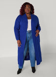 Plus Size Cable Knit Duster