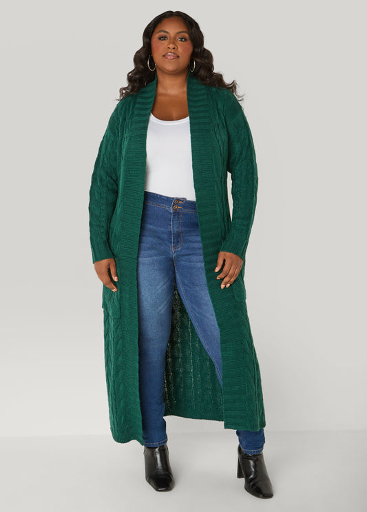 Cable Knit Duster